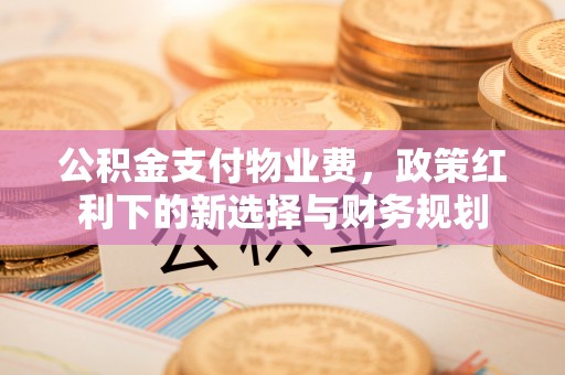 务川公积金支付物业费，政策红利下的新选择与财务规划